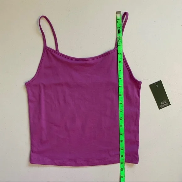 Wild Fable Size Medium Vibrant Purple Cropped Tank Top NWT - Picture 12 of 13